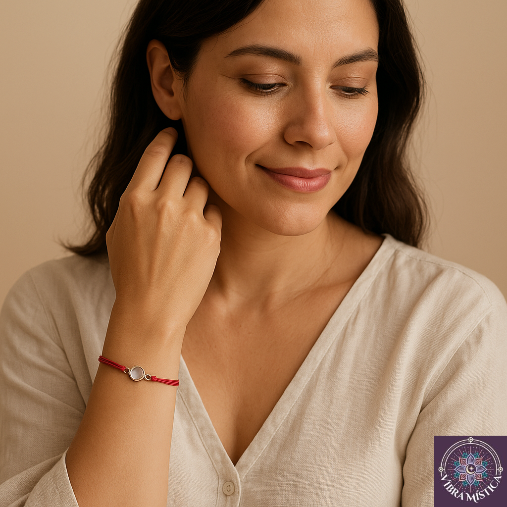 Pulsera espiritual de cuarzo rosa para sanación emocional y amor propio