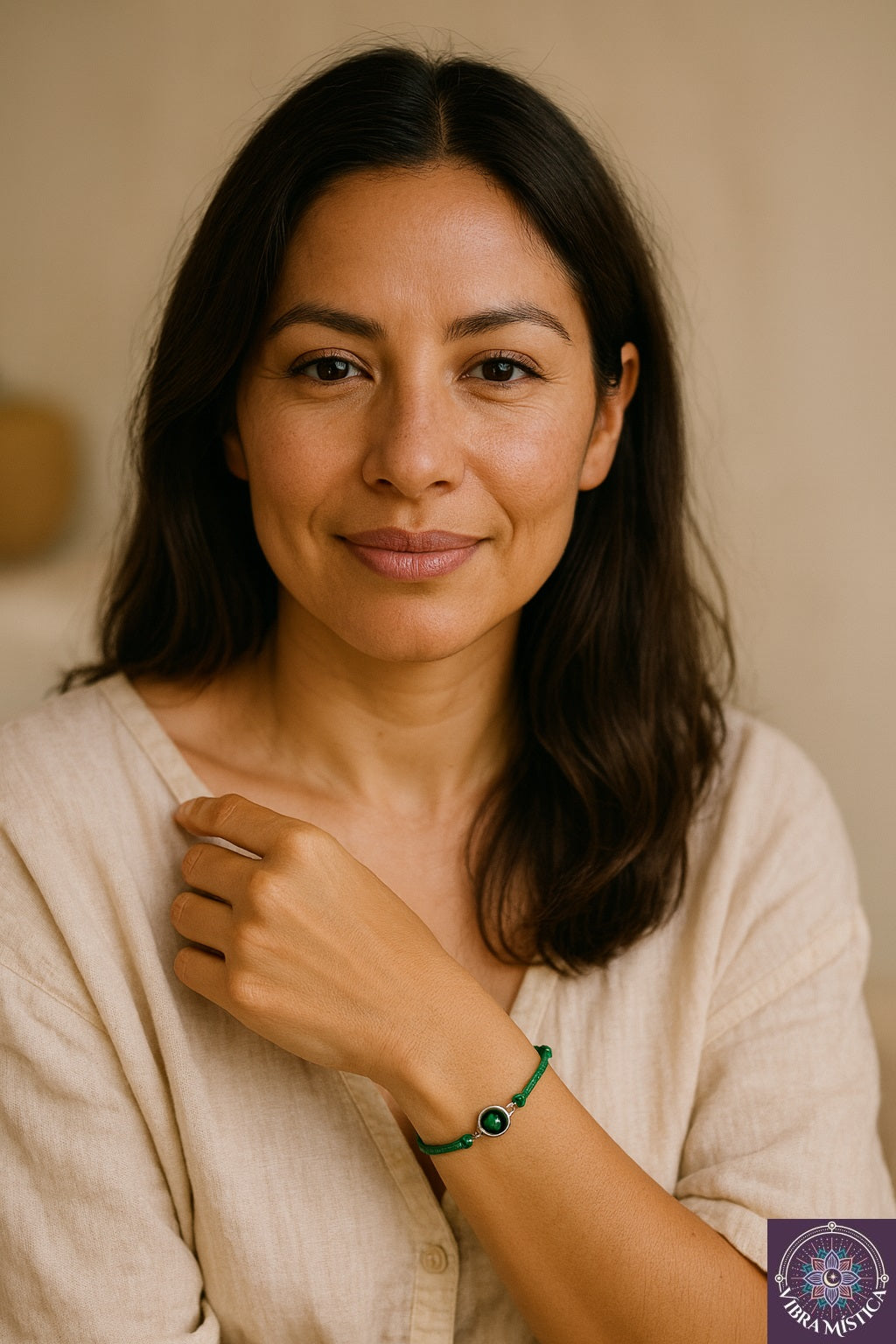 Pulsera espiritual de jade verde para abundancia y bienestar emocional
