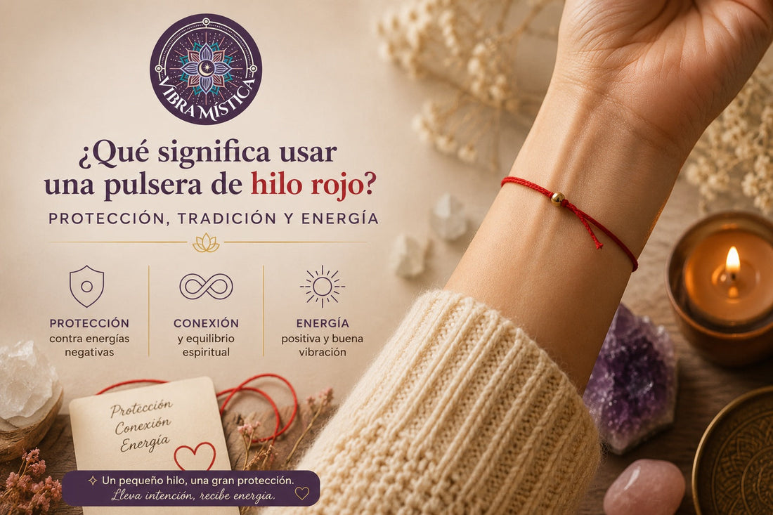 Pulsera de hilo rojo para protección y mal de ojo - Vibra Mística