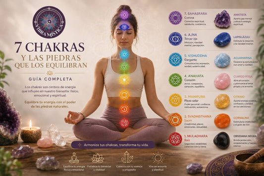 Los 7 chakras y las piedras naturales para equilibrarlos - Vibra Mística