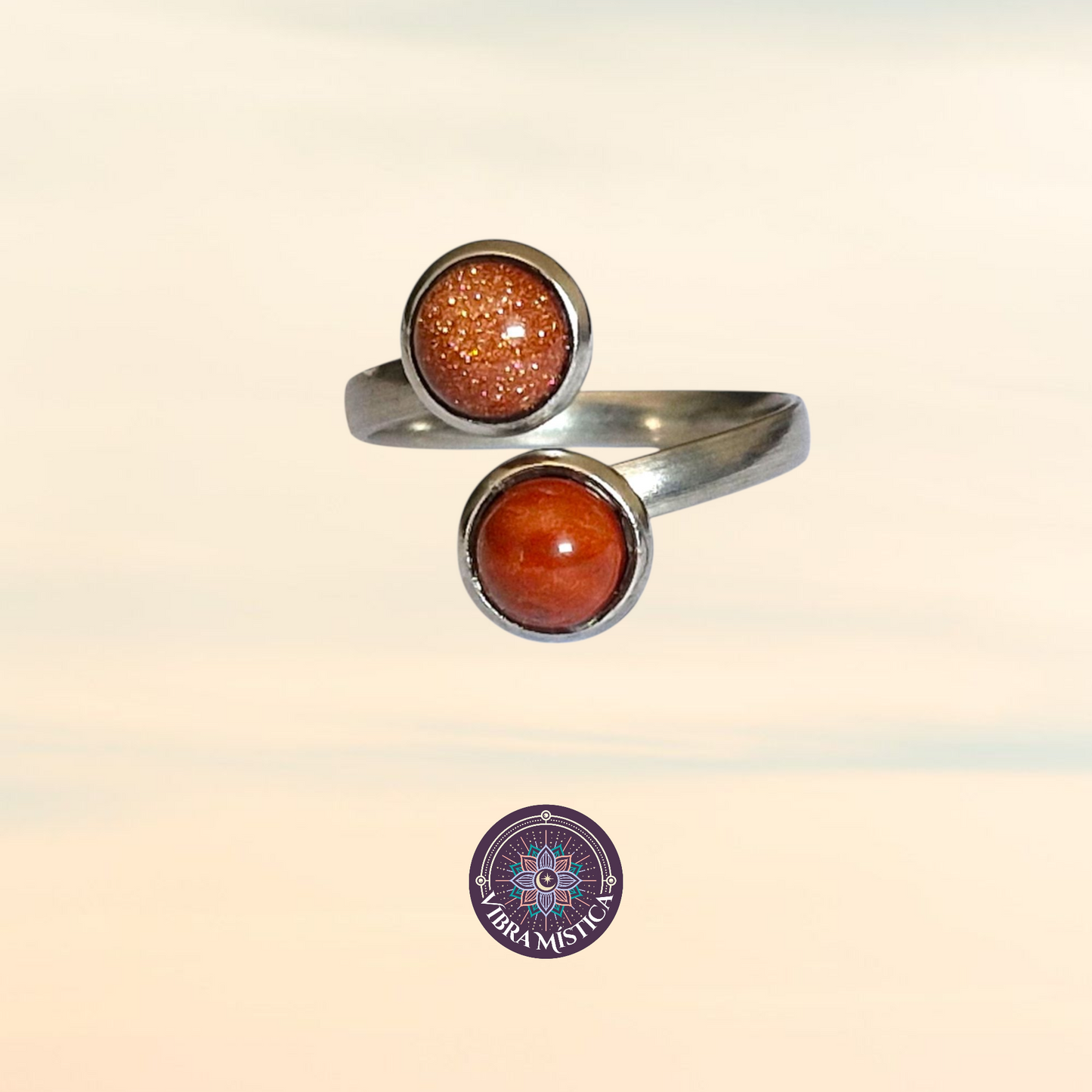 Gold Sandstone & Jaspe Rojo -Energía, Firmeza y Manifestación