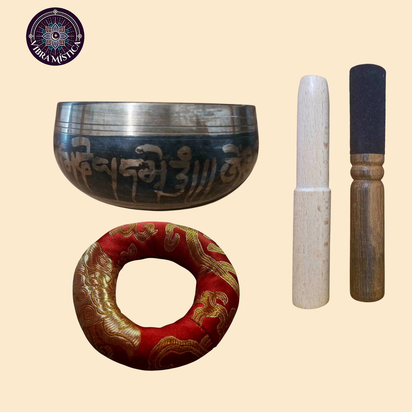 Cuenco Tibetano Armónico 9.5 cm – Meditación y Energía