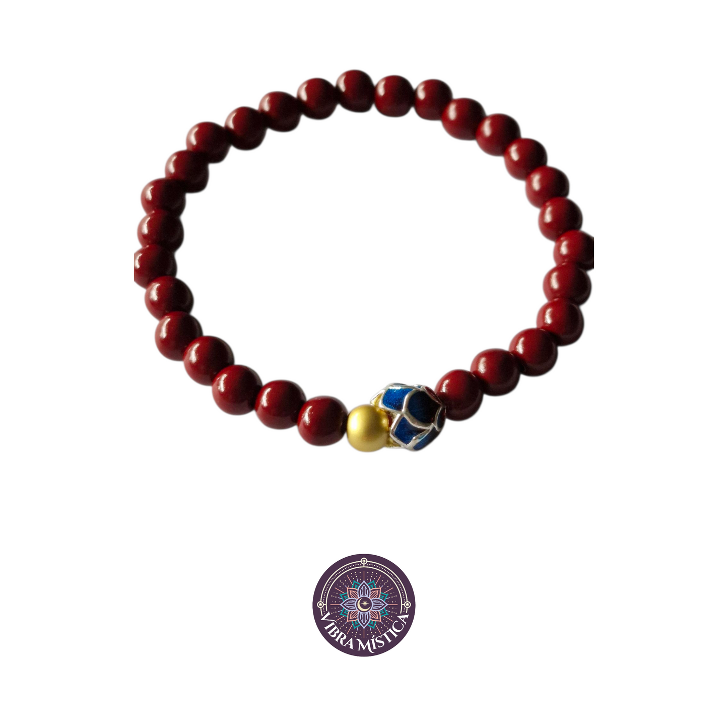 Pulsera flor de loto en rojo
