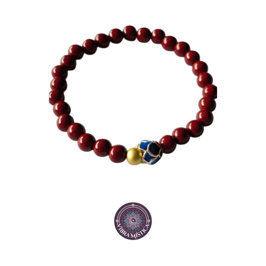 Pulsera flor de loto en rojo