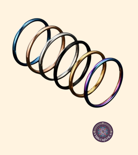 Set de 6 Anillos de Colores