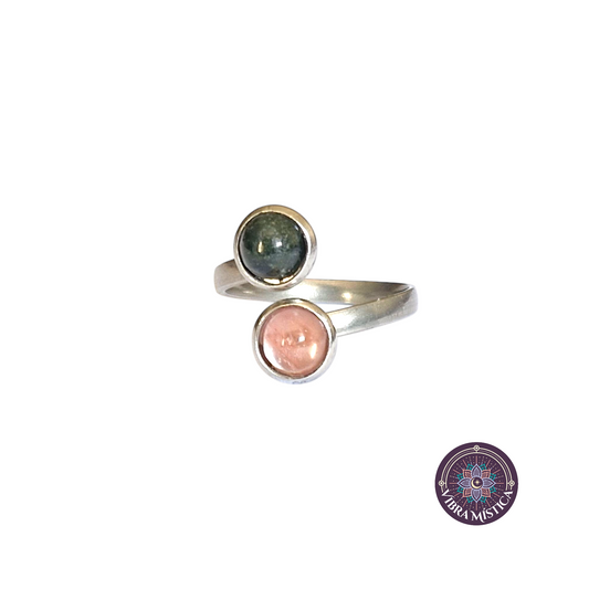 Watermelon Tourmaline & Sandstone – Alineación y Expansión
