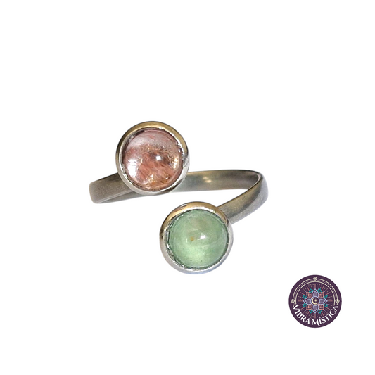 Watermelon Tourmaline & Aventurina Verde – Vitalidad y Equilibrio